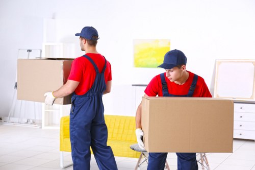 Student removals planning in Southfields with boxes and furniture ready for transport