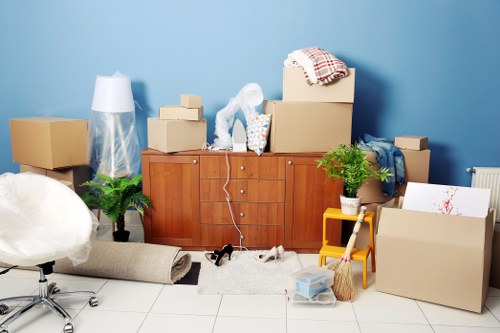 Removal van loaded for a Southfields house move