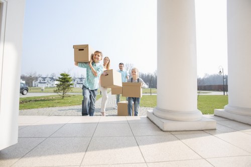 Local movers planning a piano route in Southfields near residential properties