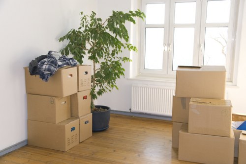 Removal team planning a flat move near Southfields Station