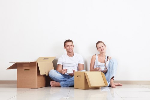 Local moving team handling access and parking in Southfields