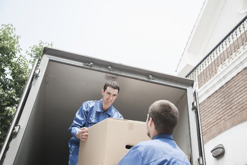 Residential flat move with a removal van in Southfields