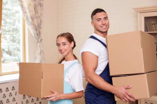 Southfields moving service helping with packing and transport