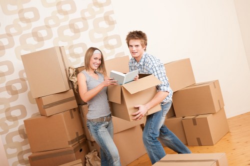 Commercial packing boxes and document cartons for Southfields offices